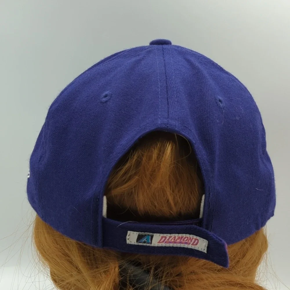 Arizona Diamondbacks New Era MLB Strapback Hat Purple Teal Copper Logo Wool Cap